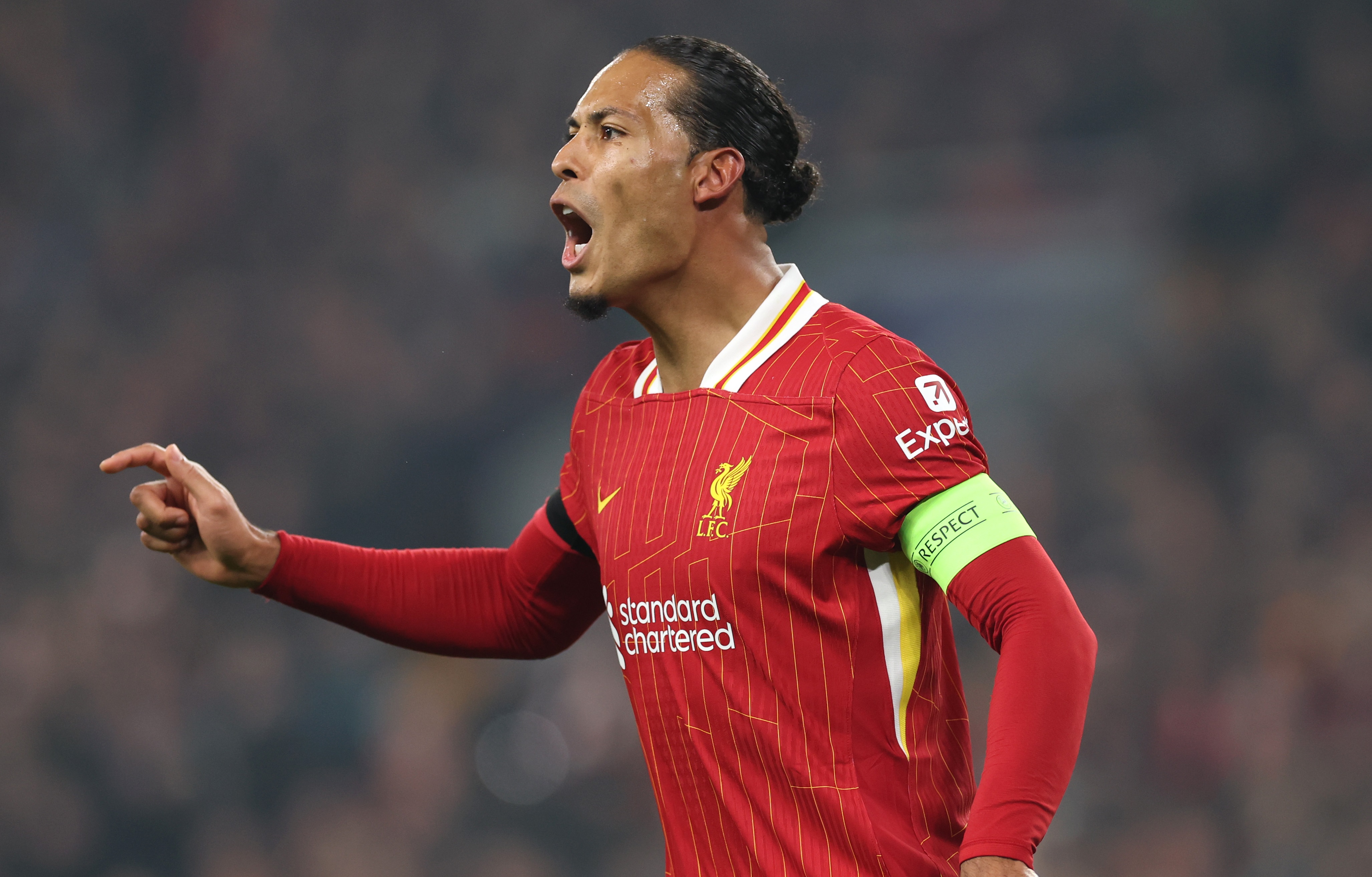 Liverpool defender Virgil van Dijk in Champions League action.