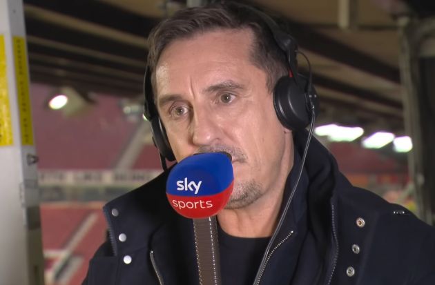 Gary Neville is sticking by his pre-season prediction for Arsenal to win the Premier League