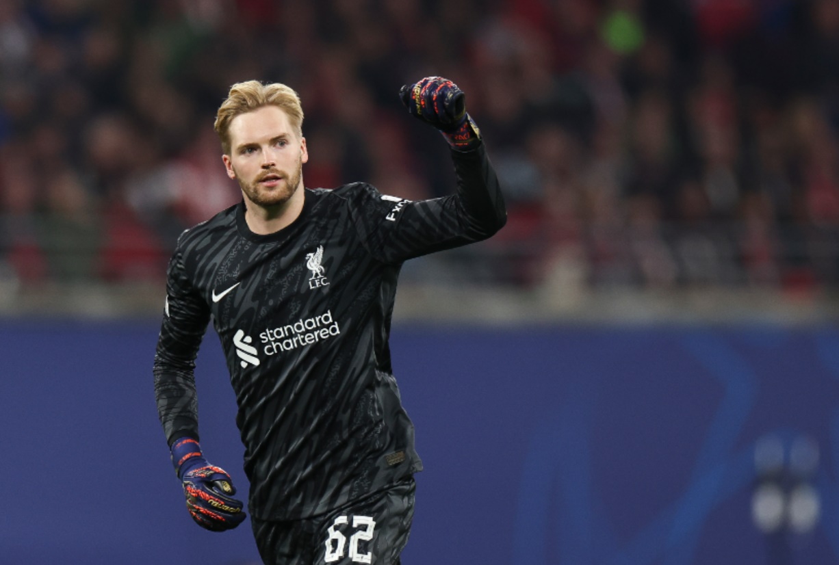 Caoimhin Kelleher made two important saves in Liverpool's win over Bayer Leverkusen