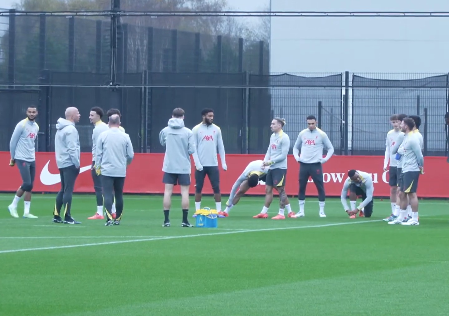 Ibrahima Konate trained with the Liverpool squad on Monday