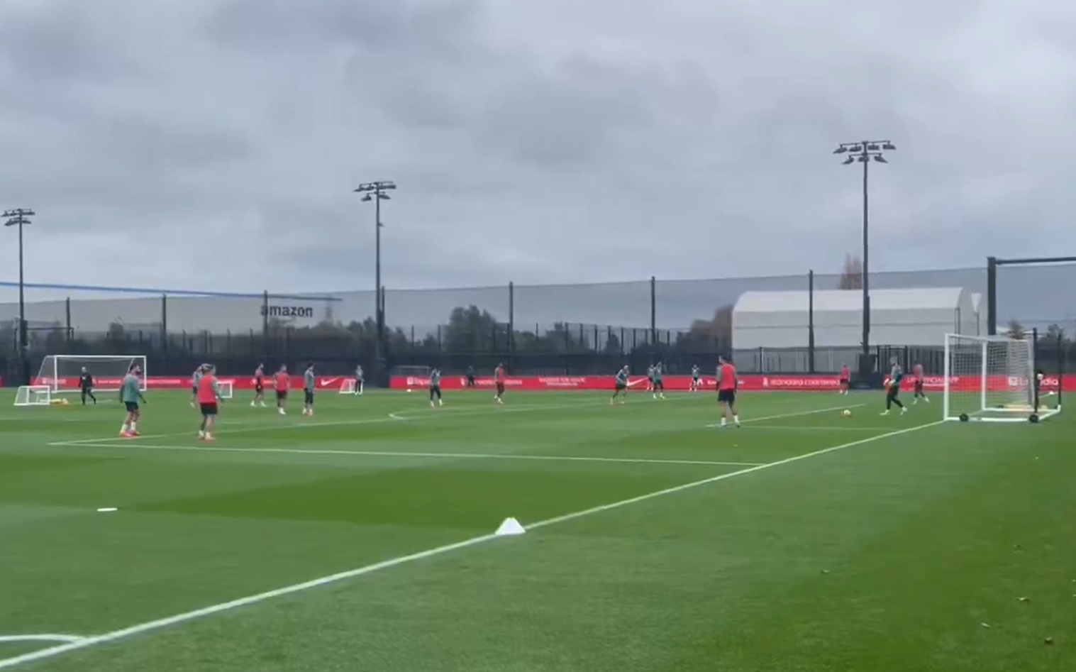 Harvey Elliott is back on the grass as he continues his injury recovery