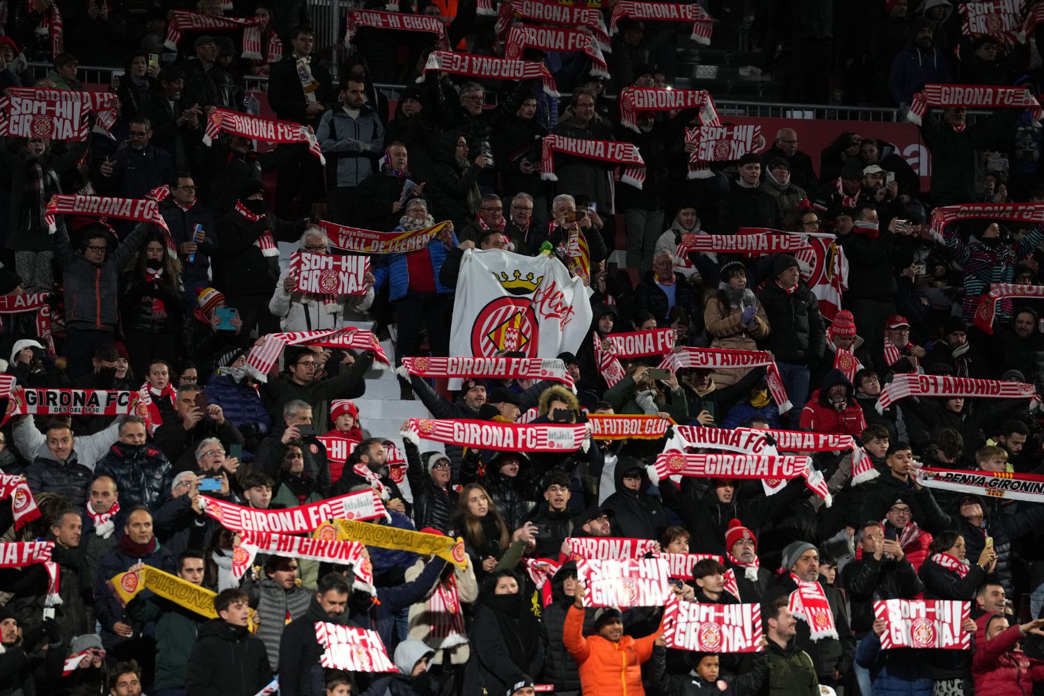 Girona fans ahead of their game with Real Madrid