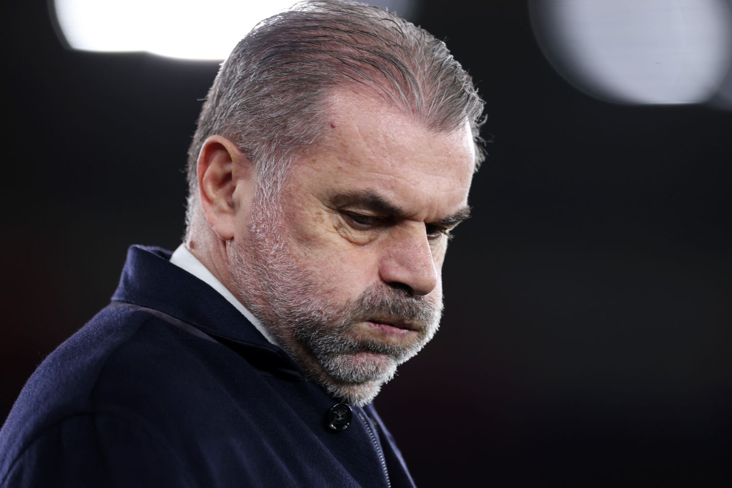 Ange Postecoglou watches Tottenham in anguish