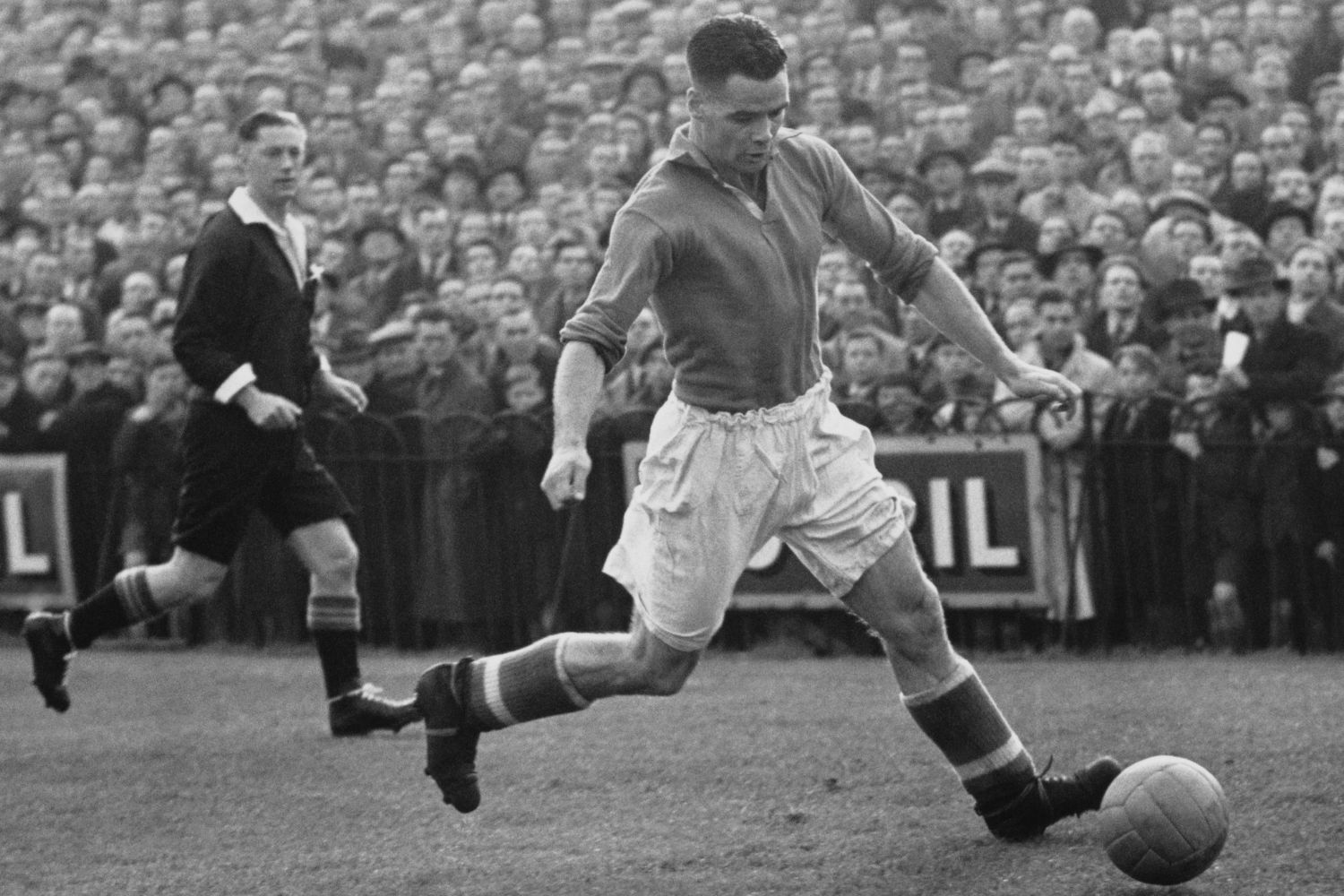 Billy Liddell in action for Liverpool