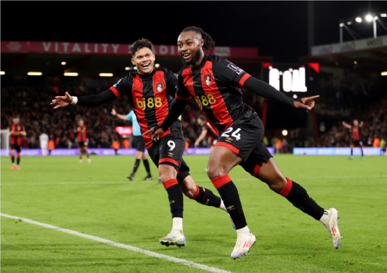 Bournemouth are open to offers for Liverpool-linked Antoine Semenyo