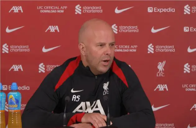 Arne Slot expects Alisson to be back from injury later this month