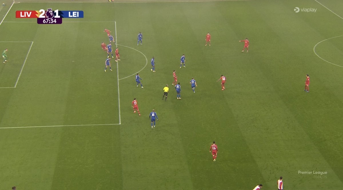 Liverpool had a goal disallowed against Leicester after a lengthy VAR review