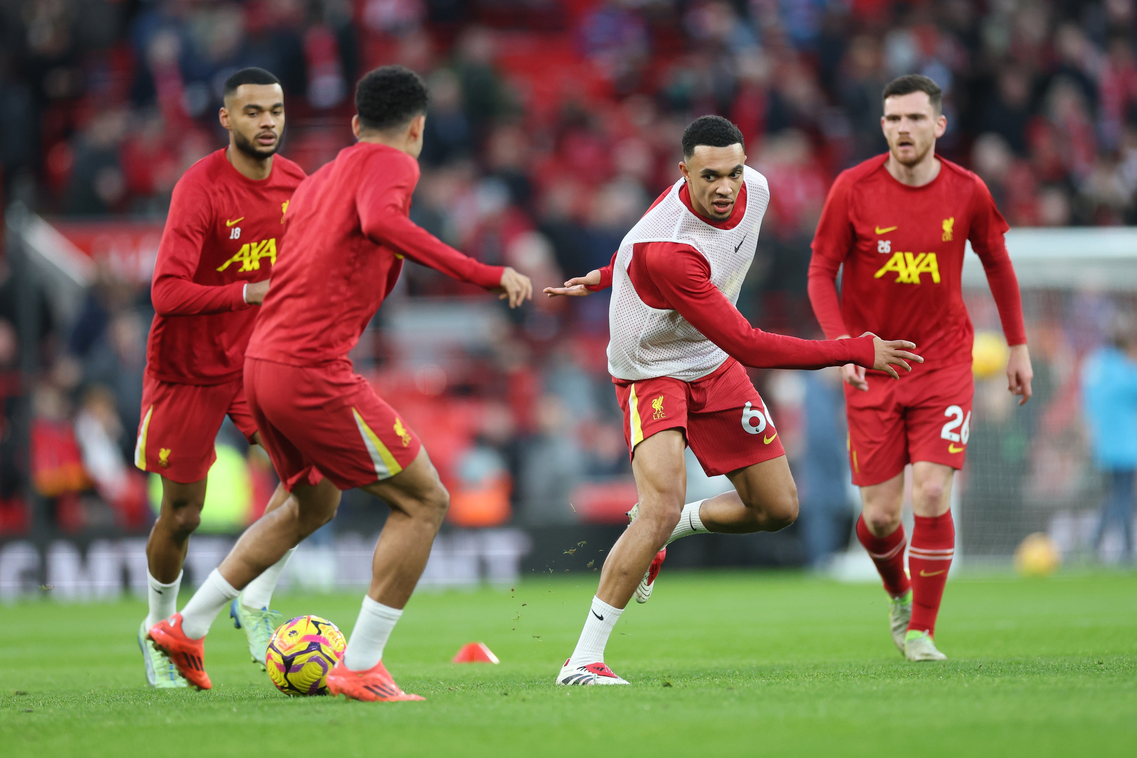 Trent Alexander-Arnold ahead of Liverpool v Man City.