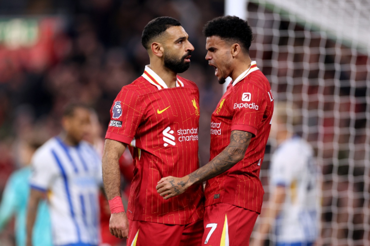 Luis Diaz may have dropped a subtle hint over Mo Salah's future at Liverpool