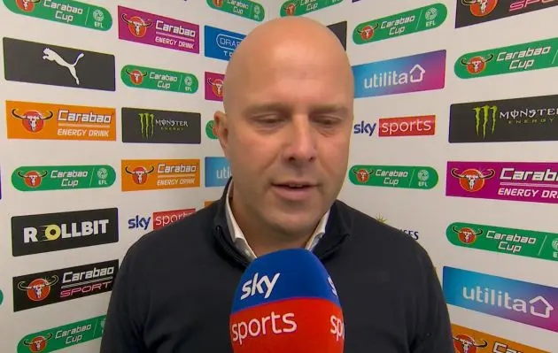 Arne Slot has said that Liverpool 'have to' retain the Carabao Cup