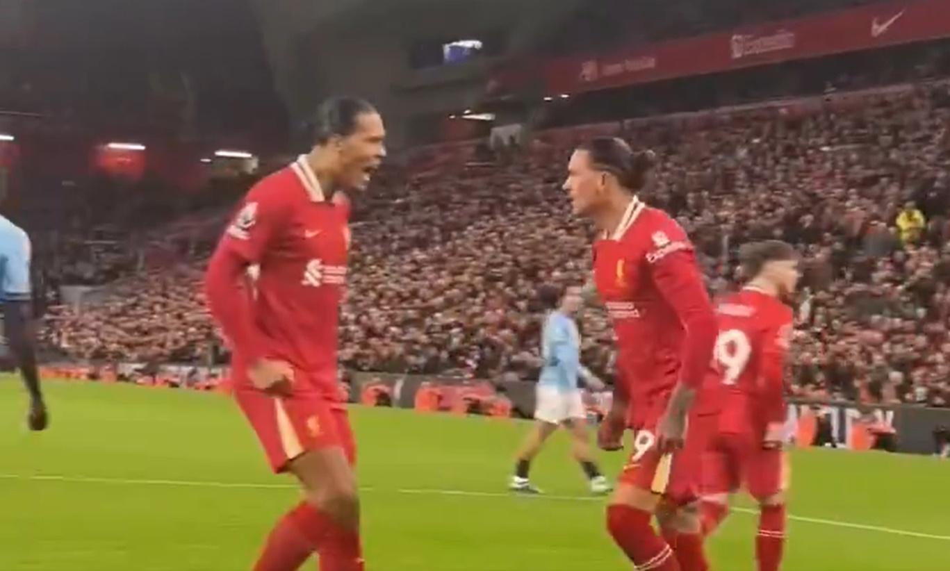 Virgil van Dijk loved Darwin Nunez's challenge on Jeremy Doku