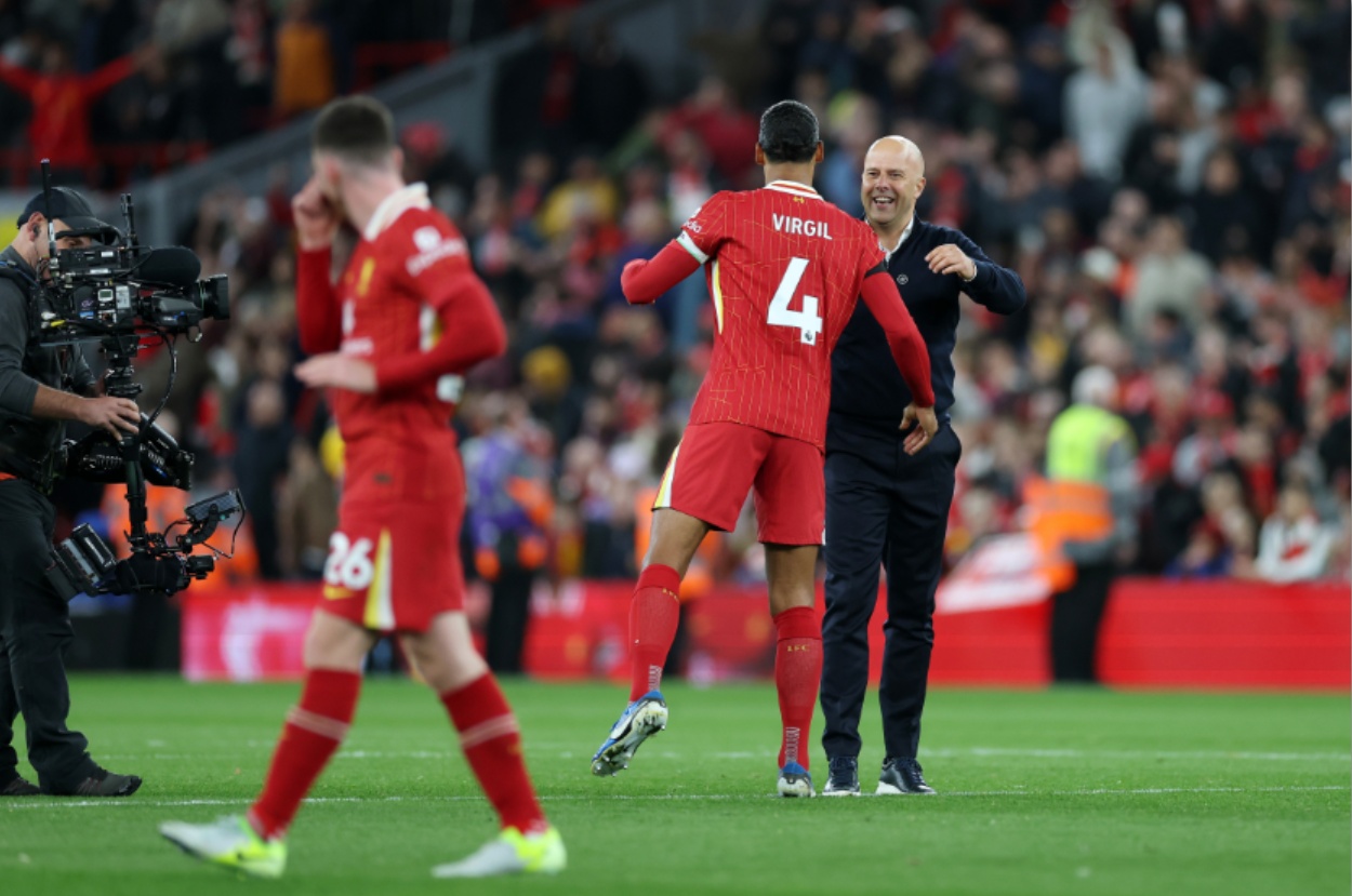 ‘Works out quite well’ – Van Dijk delighted with one change Arne Slot has instigated at Liverpool