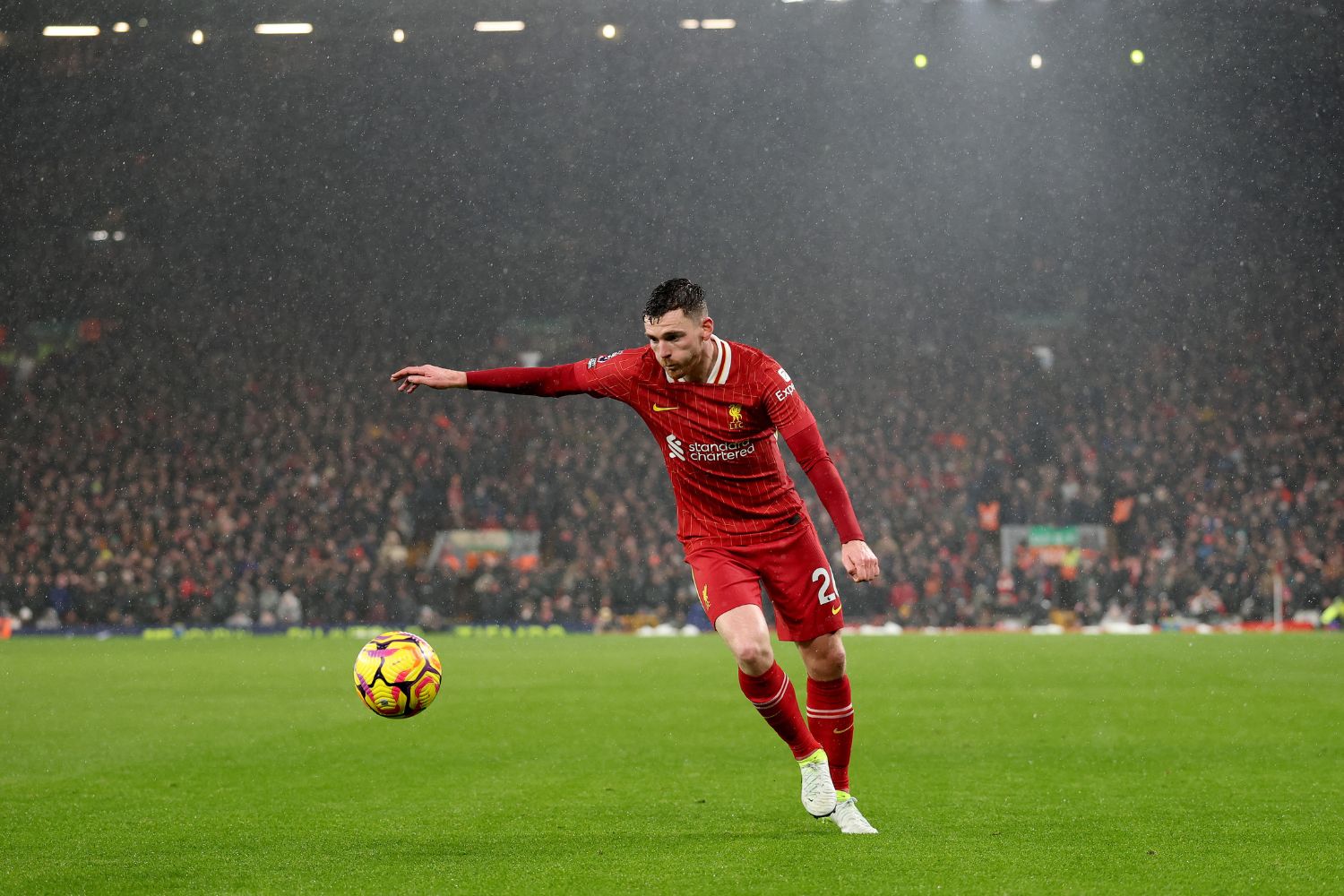 Andy Robertson in action for Liverpool