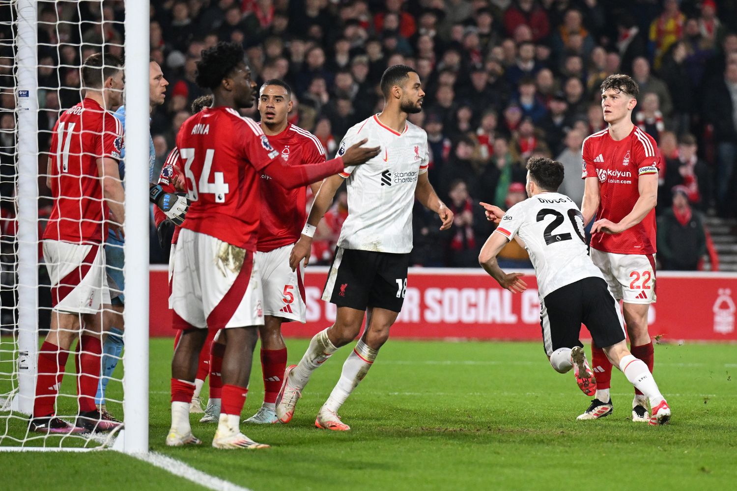 Diogo Jota scores against Nottingham Forest