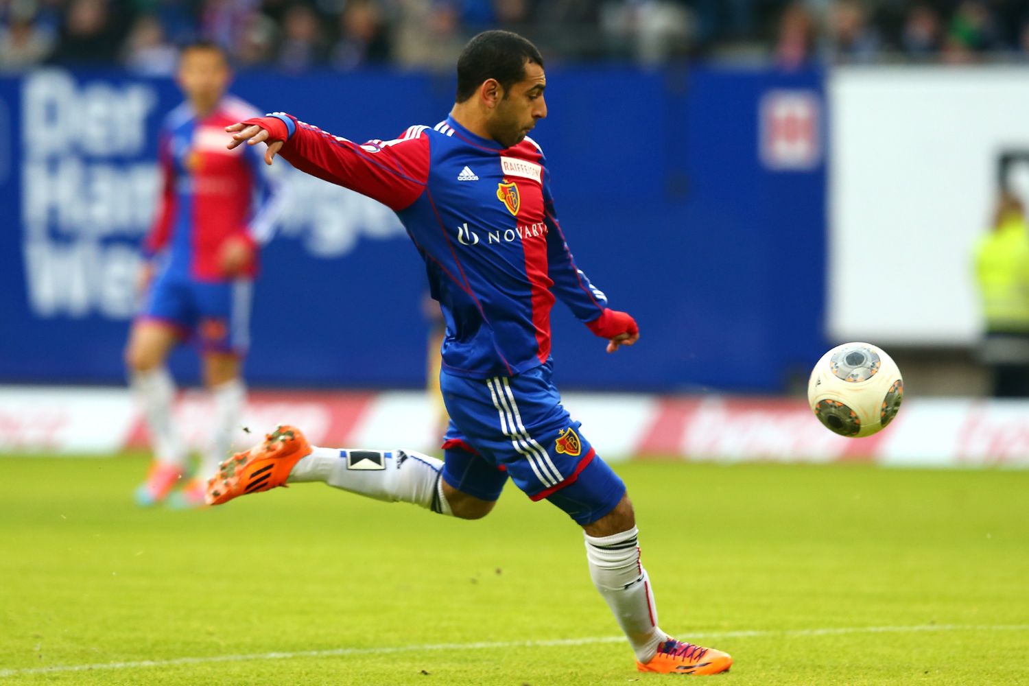 Mo Salah plays for Basel in 2014