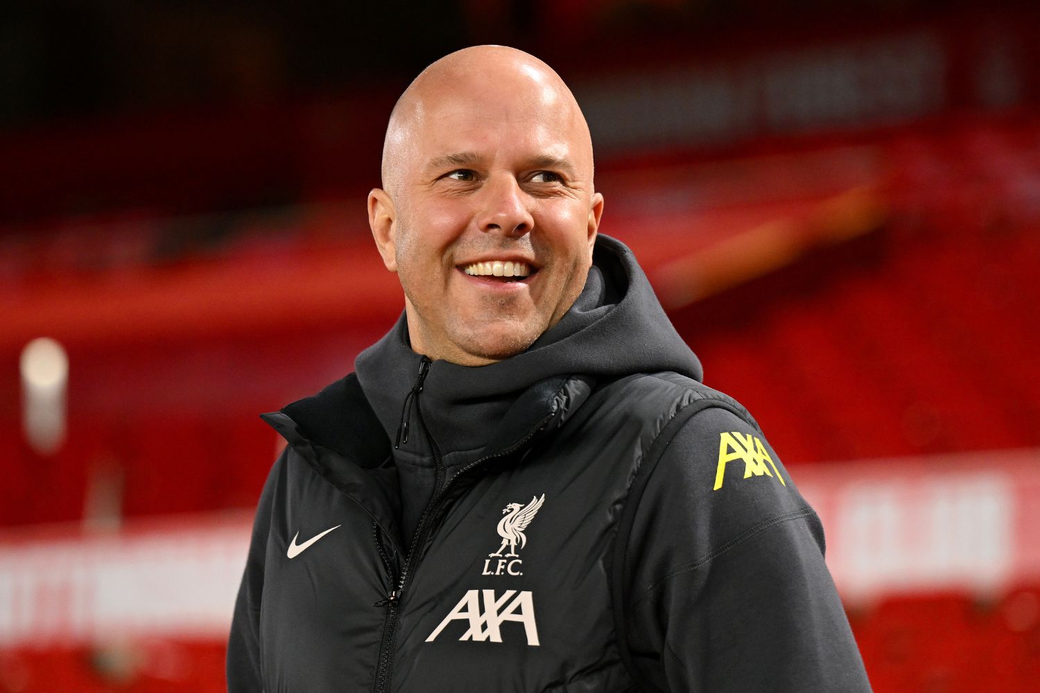 Arne Slot inside the City Ground