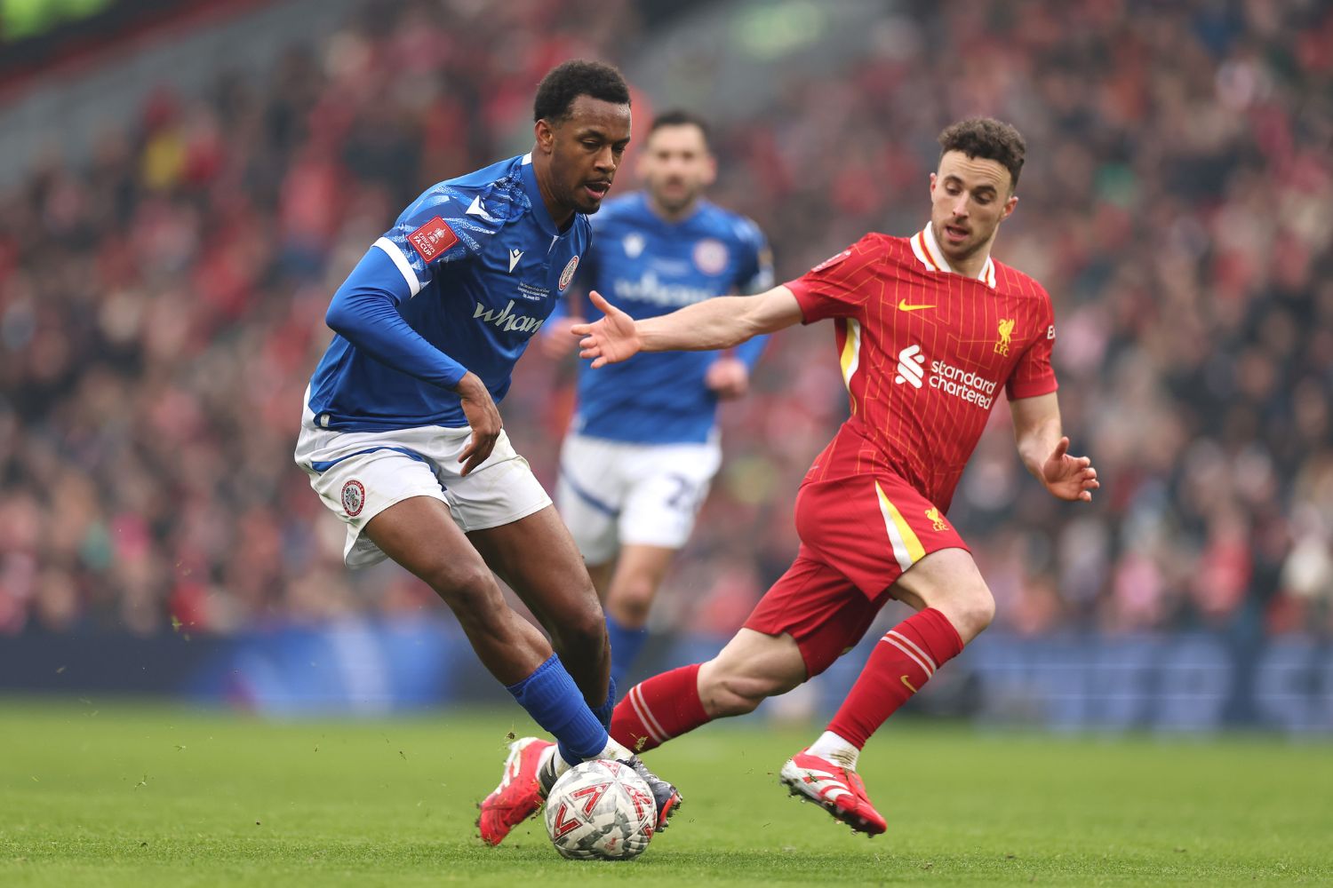 Diogo Jota plays against Accrington Stanley