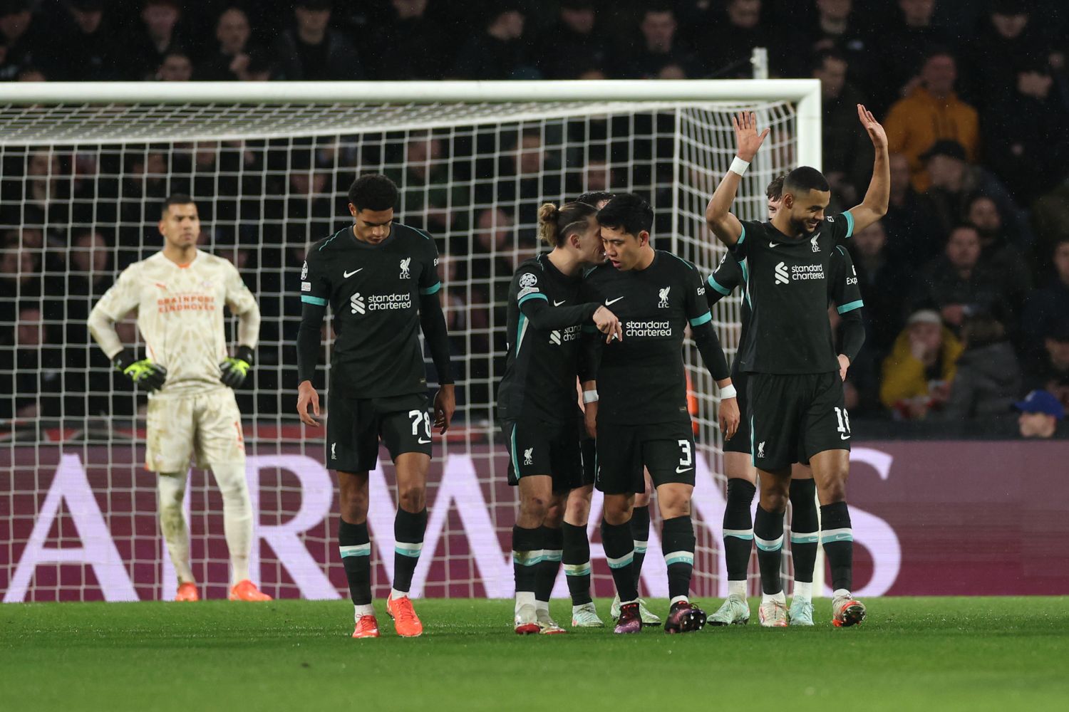 Cody Gakpo after scoring against PSV