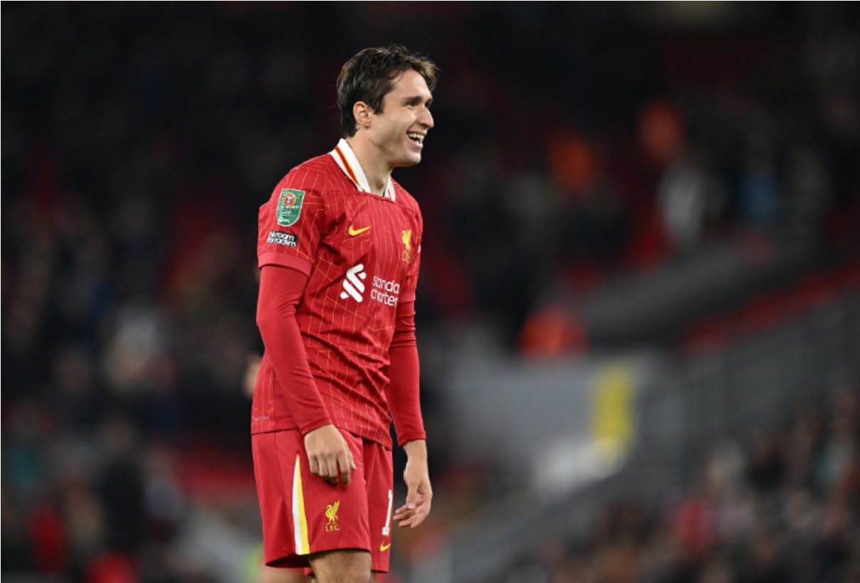 Federico Chiesa seemed happy in Liverpool training on Friday, despite reports to the contrary