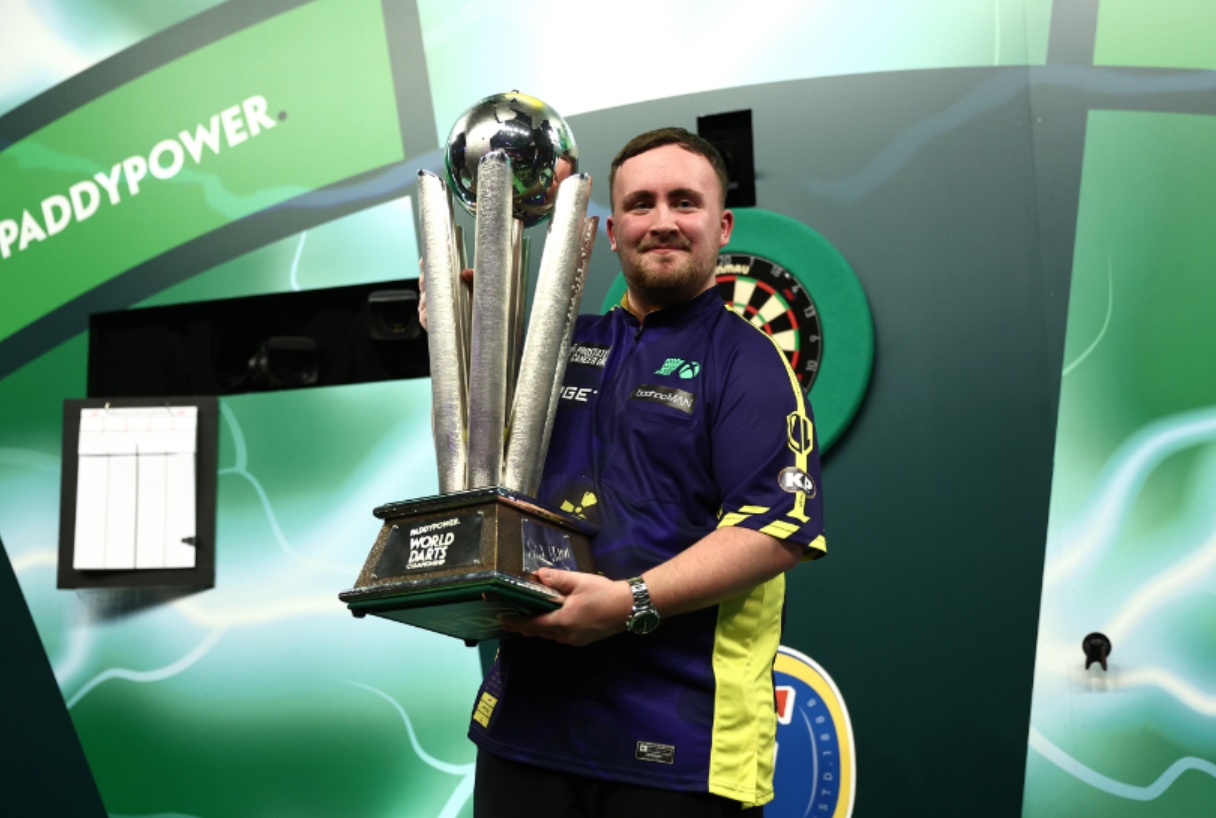 Luke Littler won his first PDC World Darts Championship on Friday night