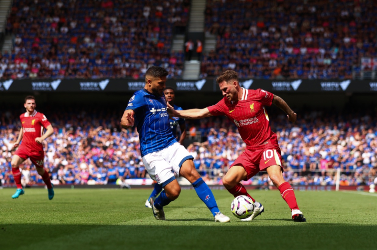 Alexis Mac Allister comes back into the Liverpool starting XI against Ipswich