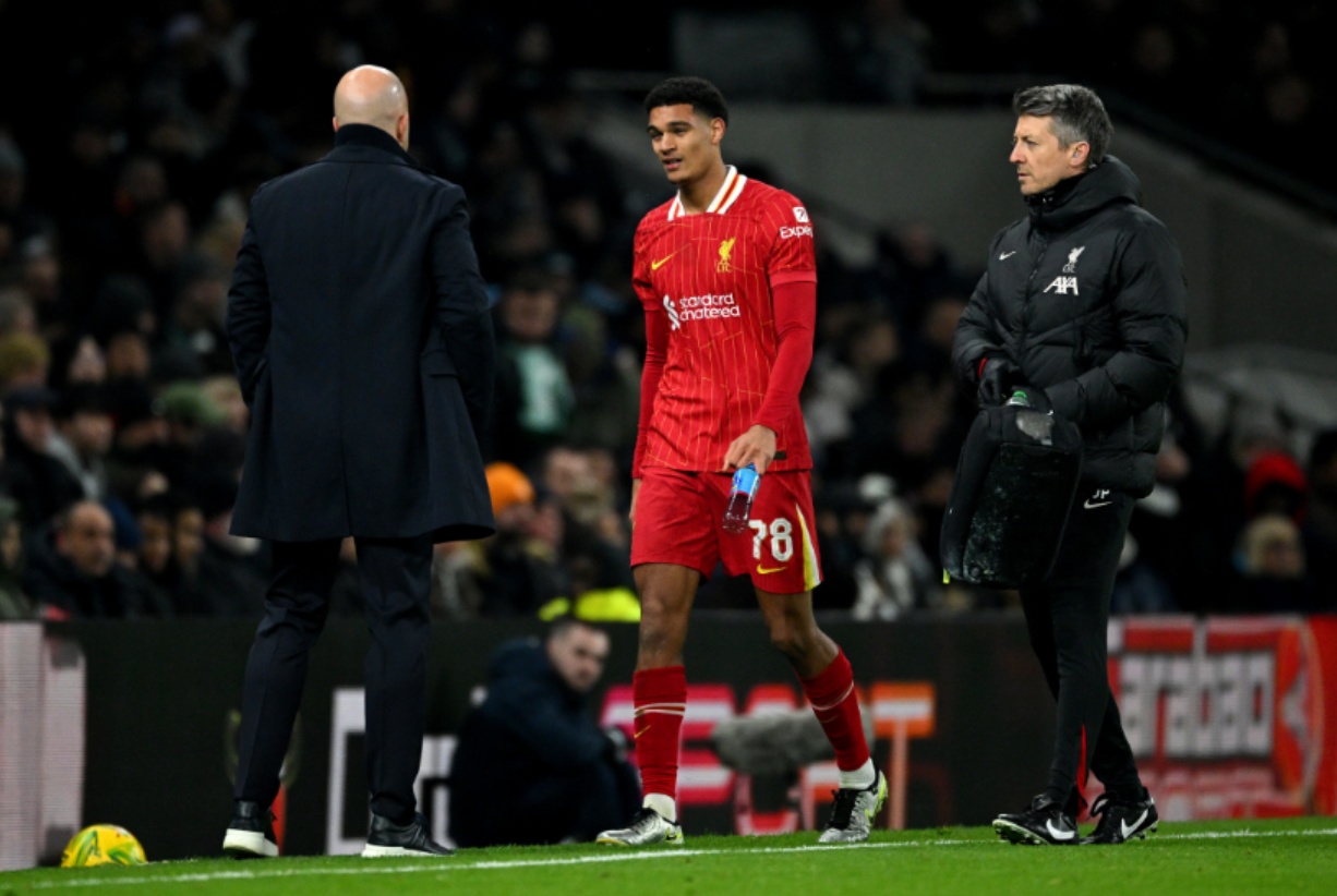 Jarell Quansah was substituted against Tottenham due to illness