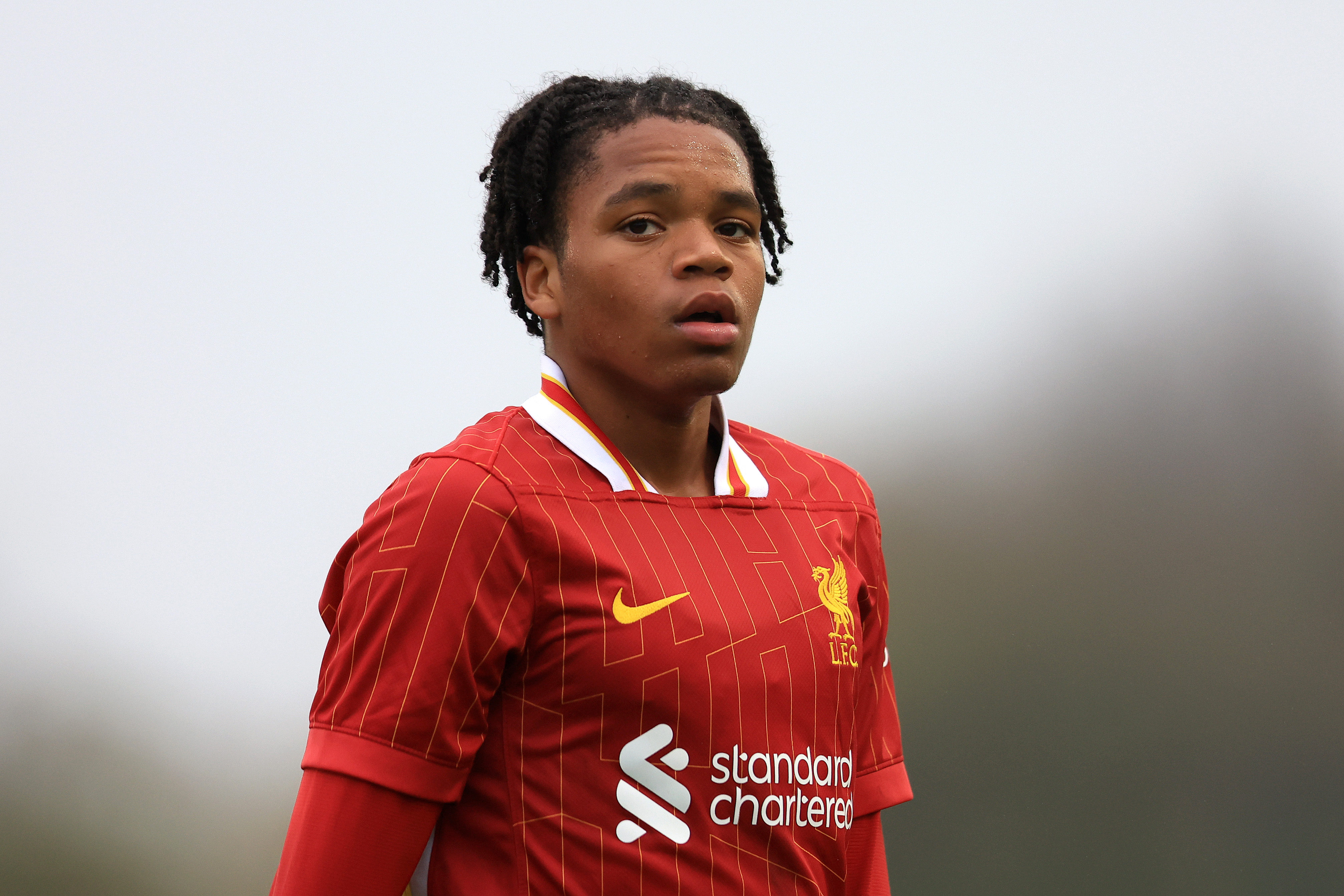 Rio Ngumoha makes his senior Liverpool debut against Accrington Stanley