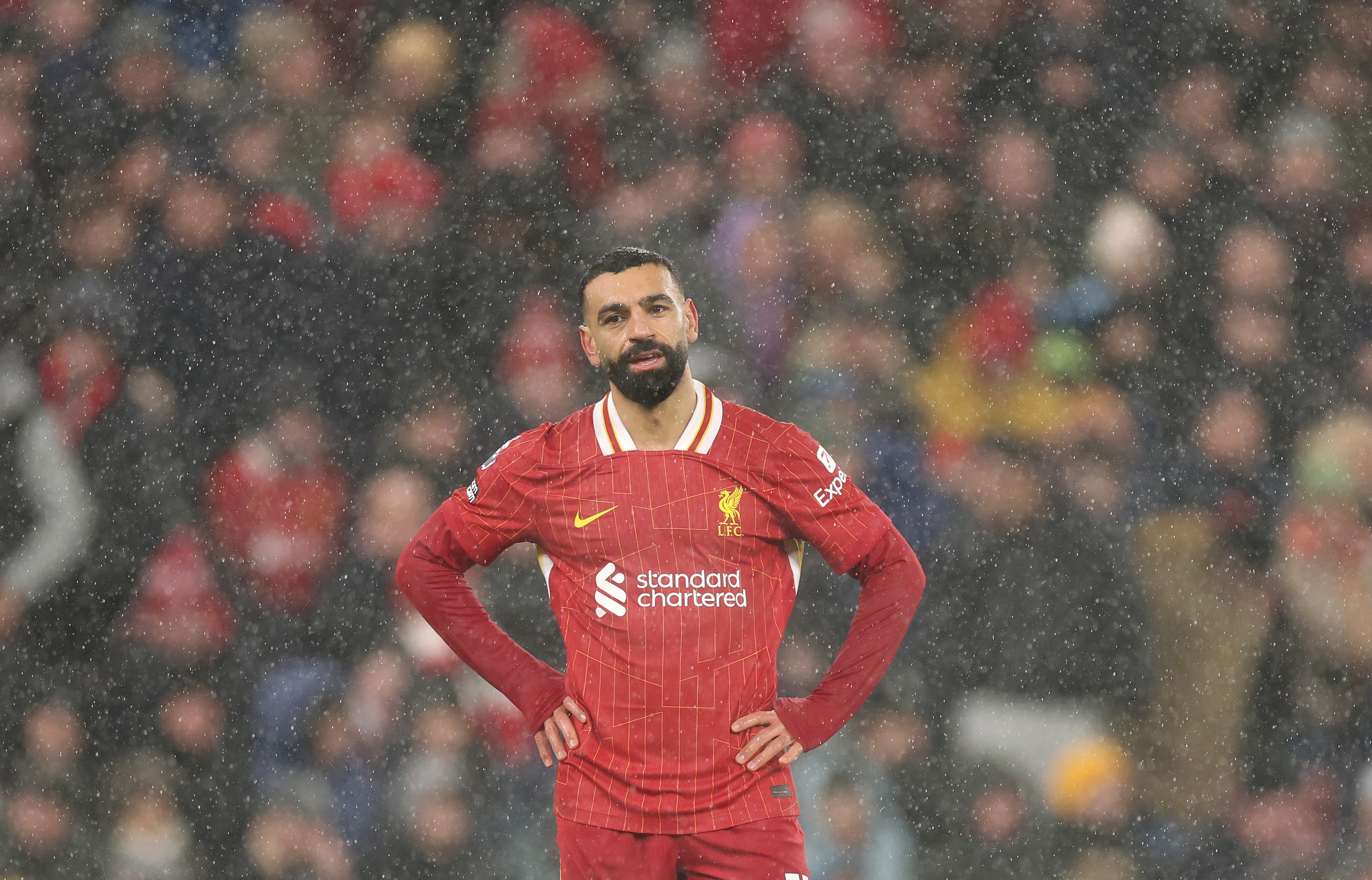 Gary Neville has claimed that Mo Salah wants a three-year, £400k-per-week contract at Liverpool