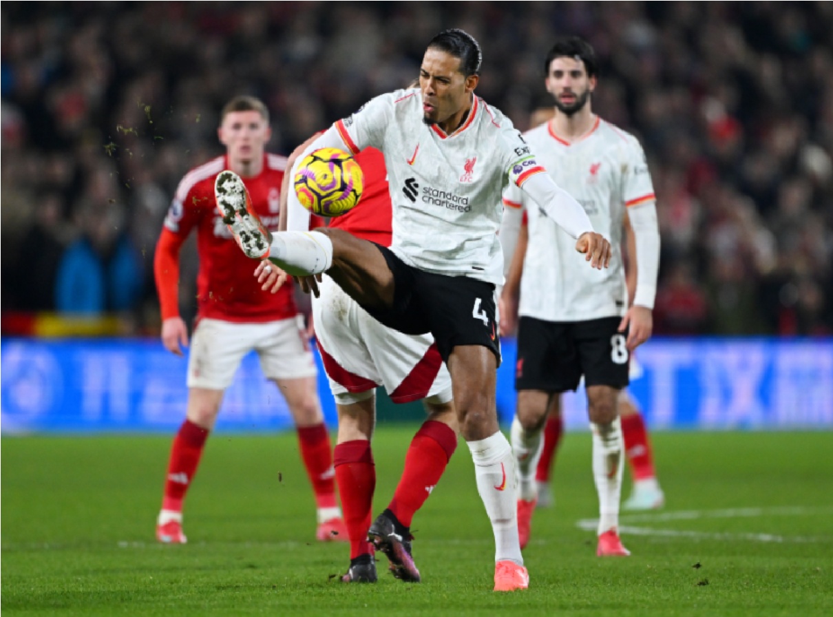 Virgil van Dijk wasn't satisfied with Liverpool taking a point away to Nottingham Forest