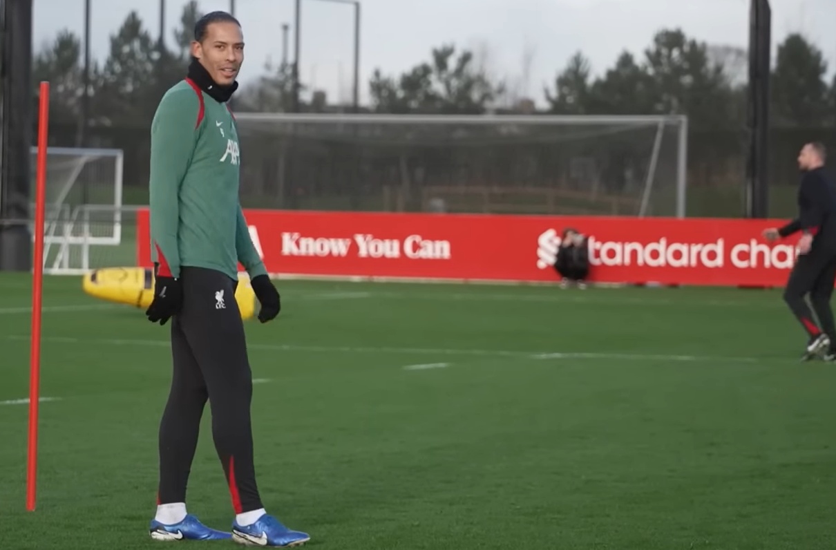 Arne Slot has said that Virgil van Dijk is hugely vocal in Liverpool training