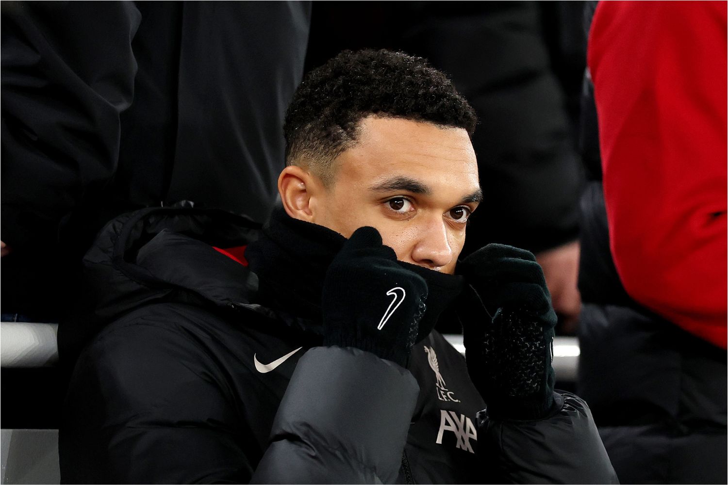 Trent Alexander-Arnold watches Liverpool vs Tottenham