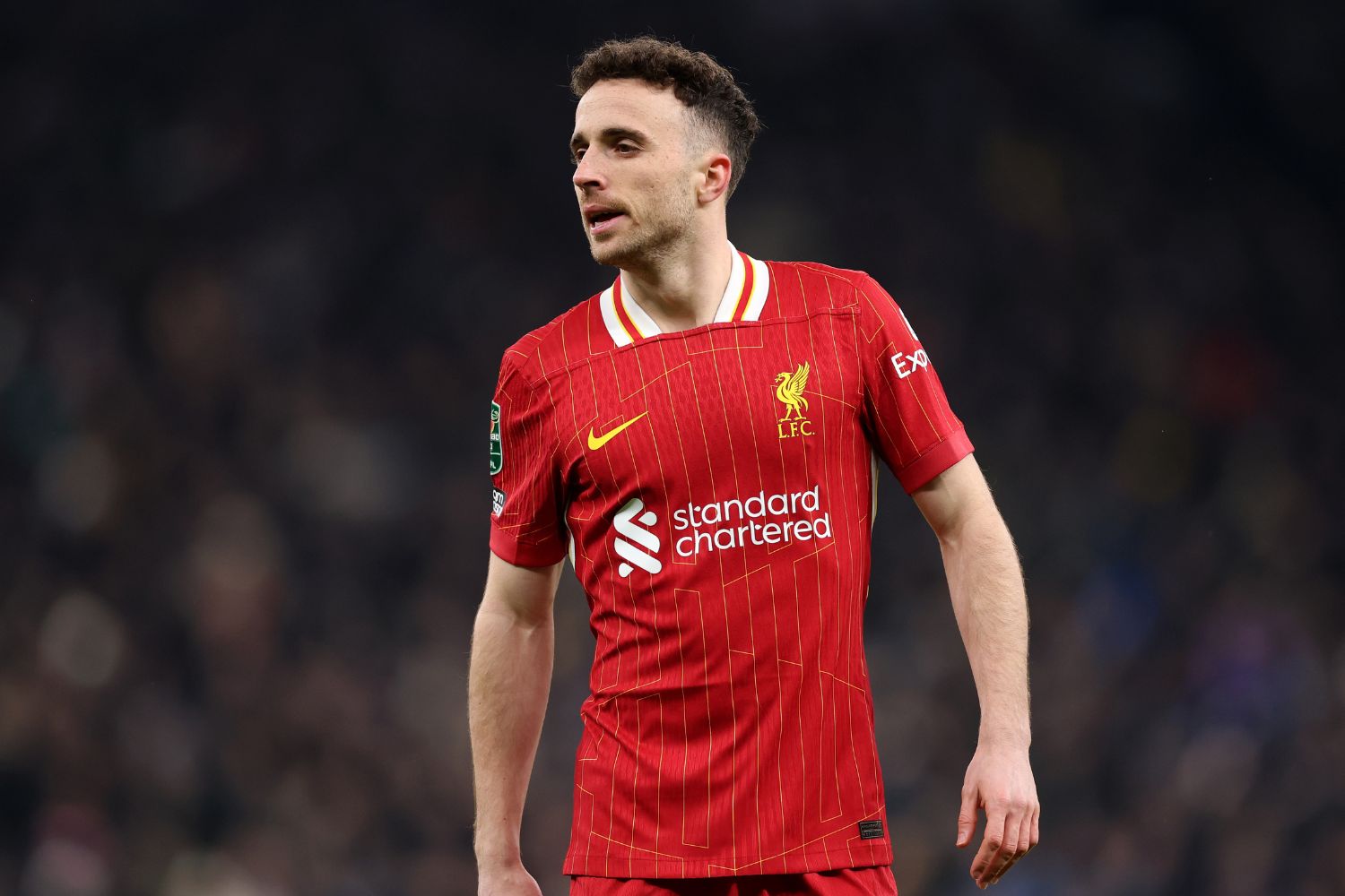 Diogo Jota playing for Liverpool