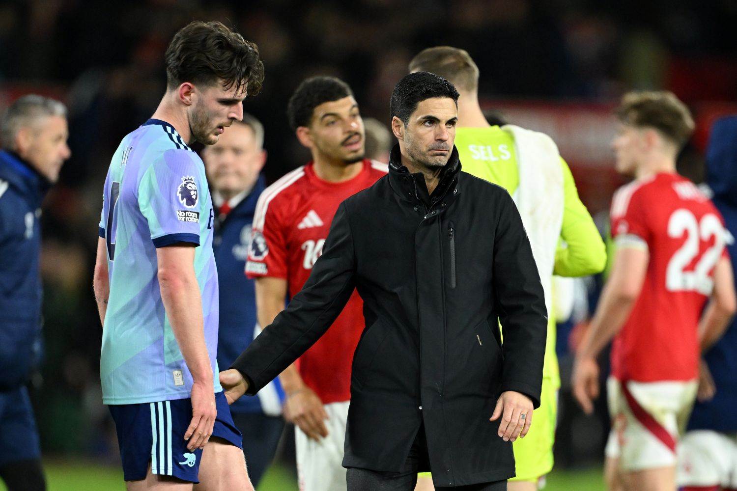 Mikel Arteta after drawing with Nottingham Forest