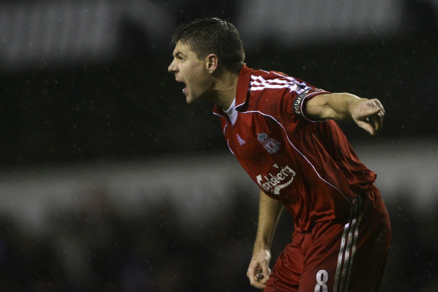 Steven Gerrard captains Liverpool in 2006