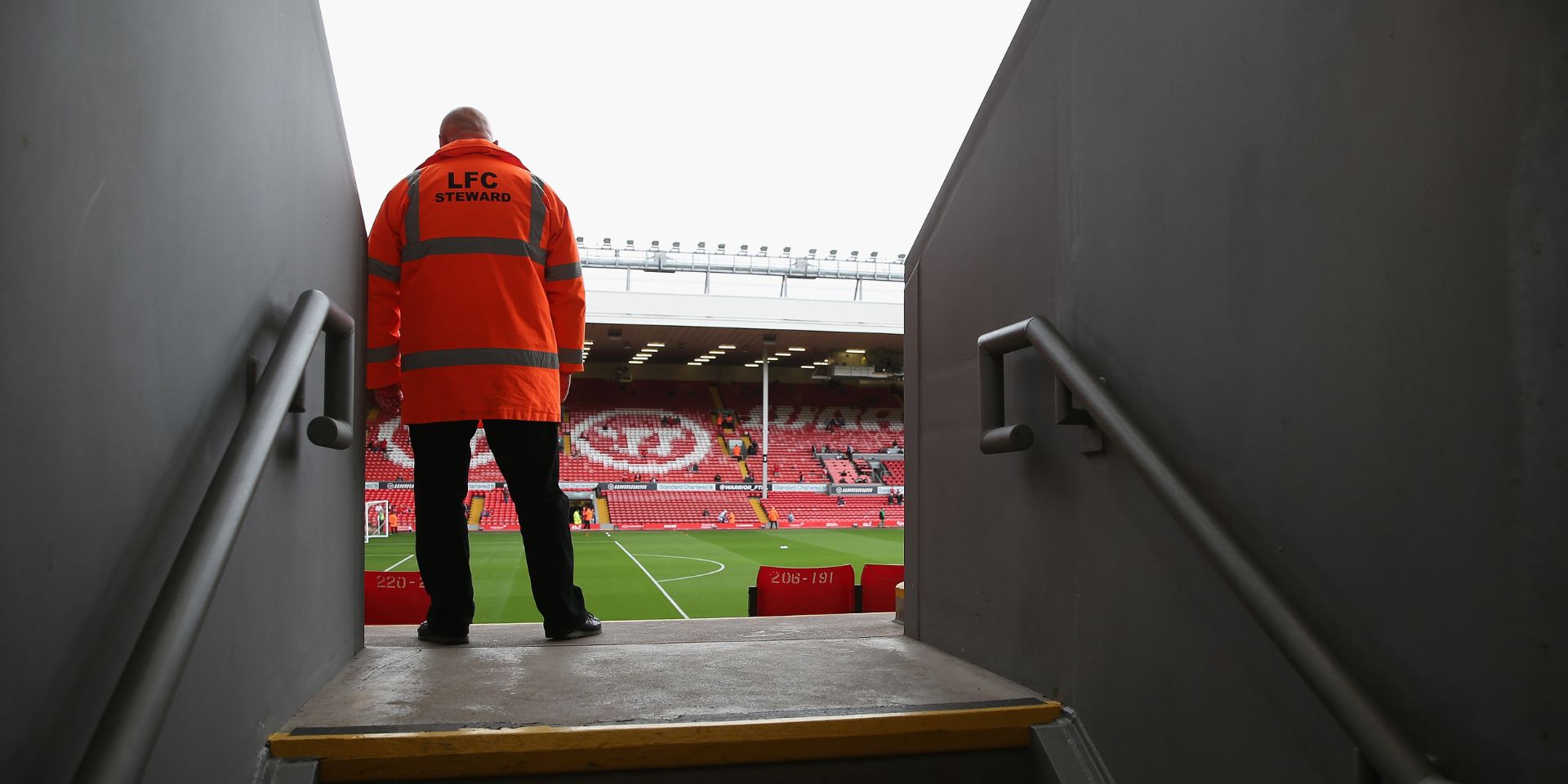 Anfield in 2013 ahead of Liverpool's match with Stoke City when Simon Mignolet saved a penalty on his debut