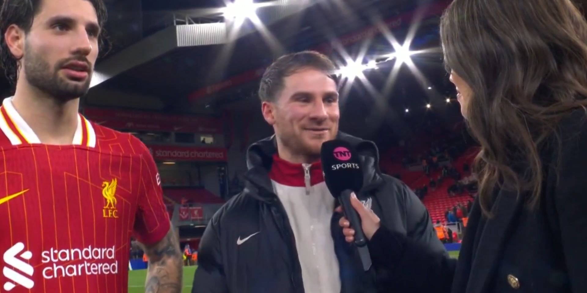 Alexis Mac Allister speaks after beating Newcastle