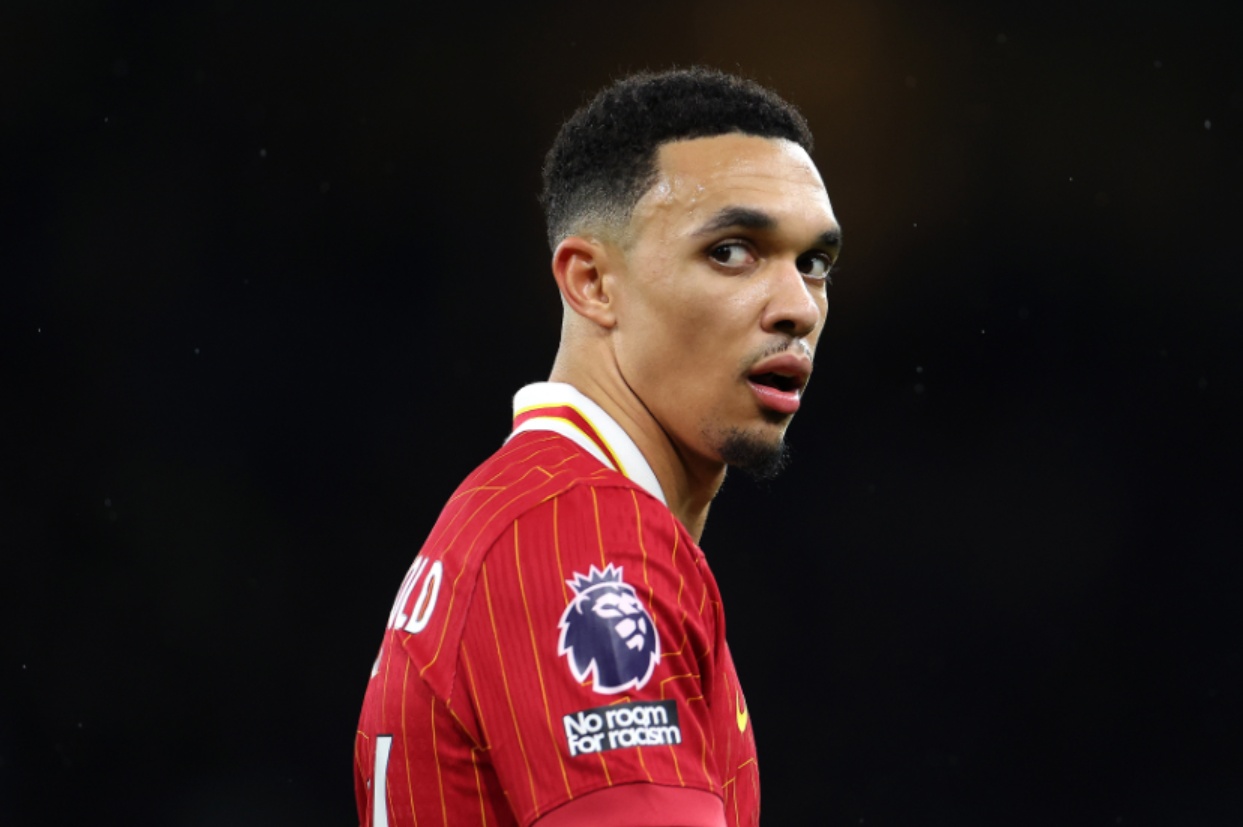 Trent Alexander-Arnold was admonished by Arne Slot for not tracking back quickly enough against Manchester City