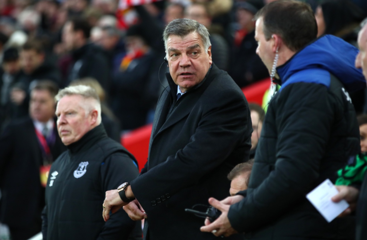 Sam Allardyce bragged about not losing a top-flight Merseyside derby as Everton manager