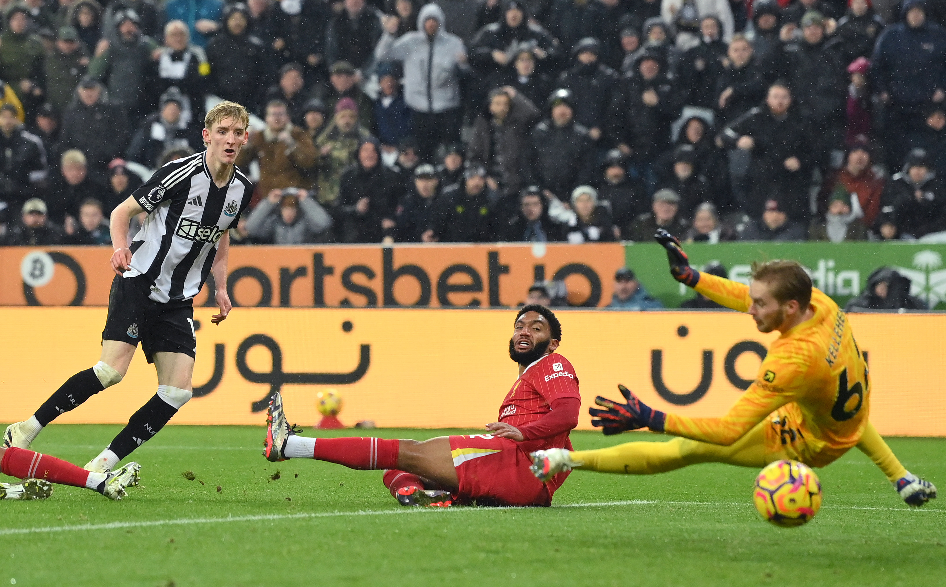 Anthony Gordon has already scored against Liverpool once this season