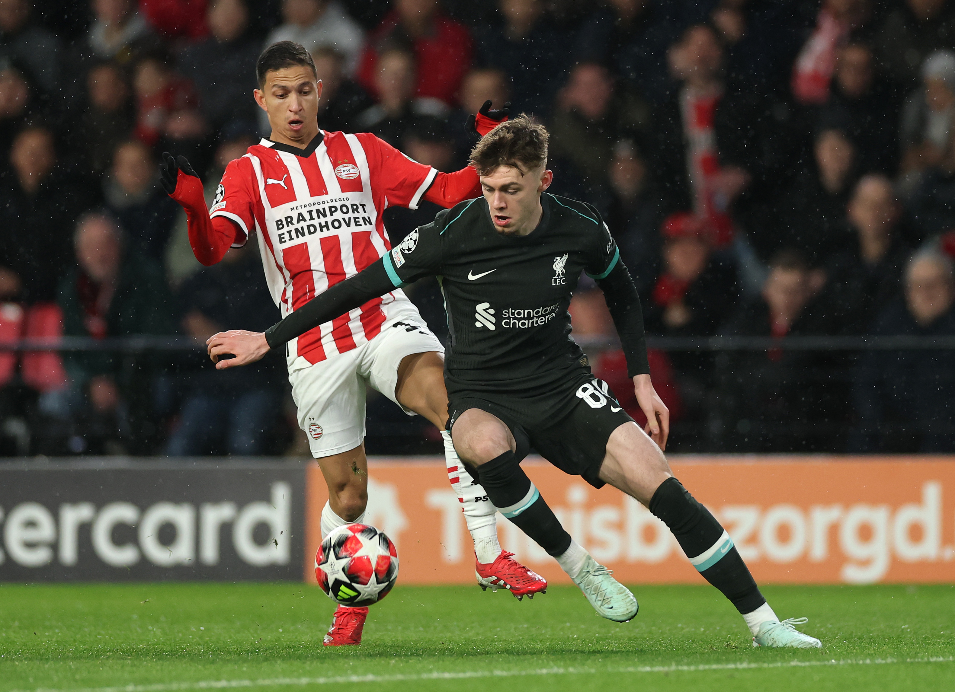 Arne Slot was critical of Conor Bradley's role in PSV Eindhoven's winning goal against Liverpool