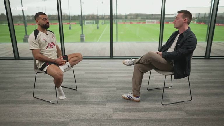 Mo Salah in an interview with Sky Germany