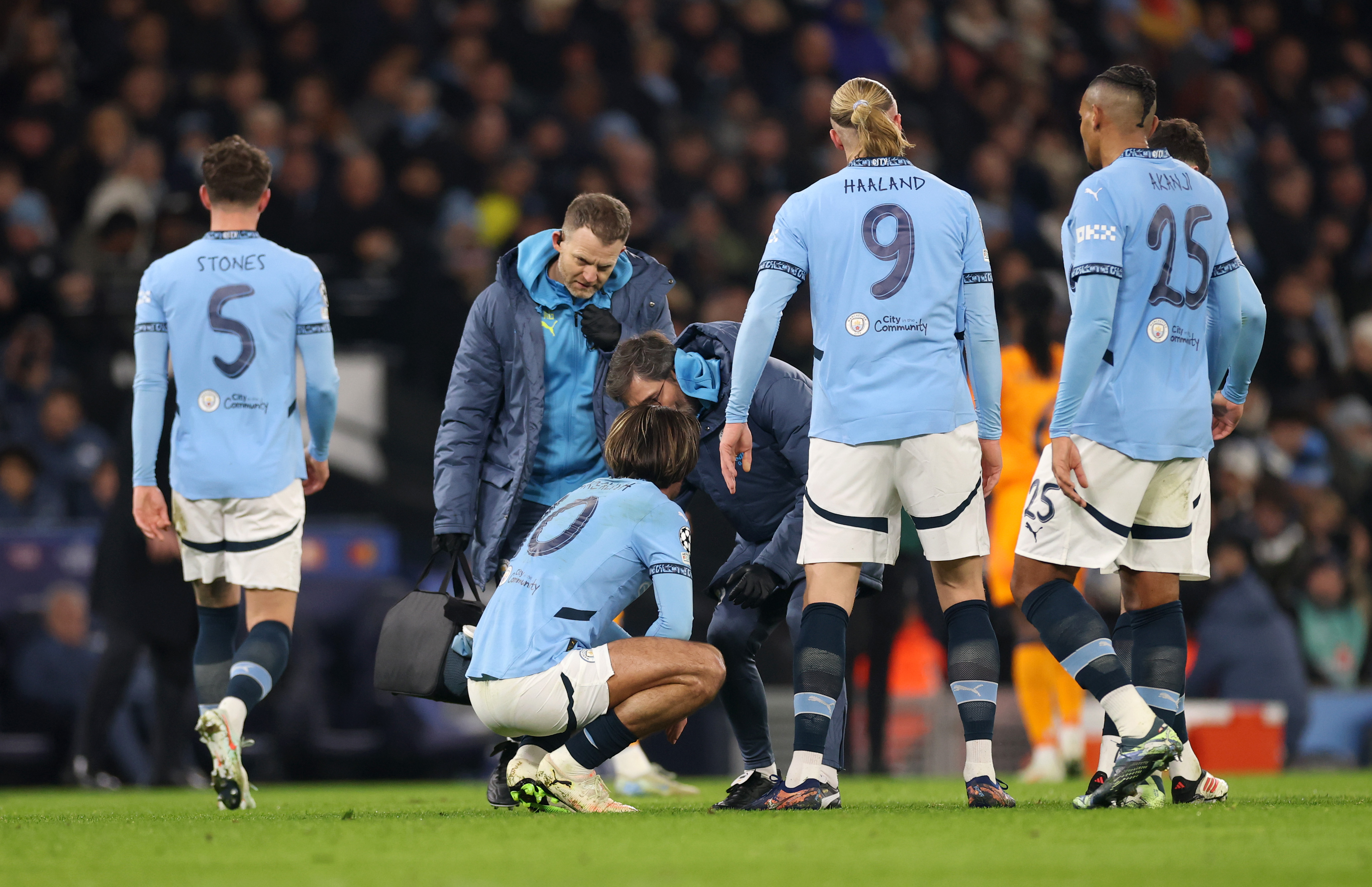 Jack Grealish went off injured in Man City's defeat to Real Madrid