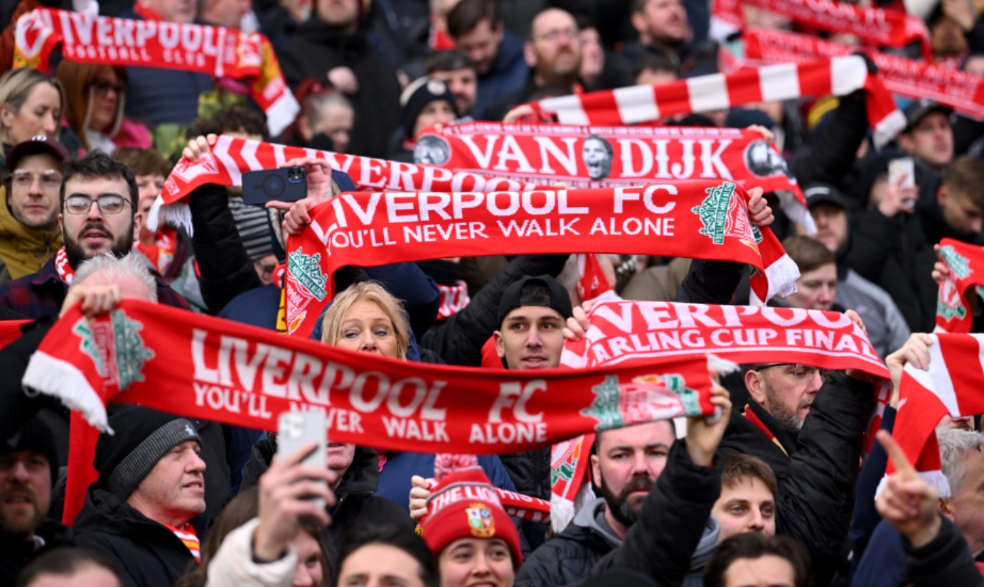 Liverpool fans sang 'We're gonna win the league' at the end of the 2-0 win over Man City