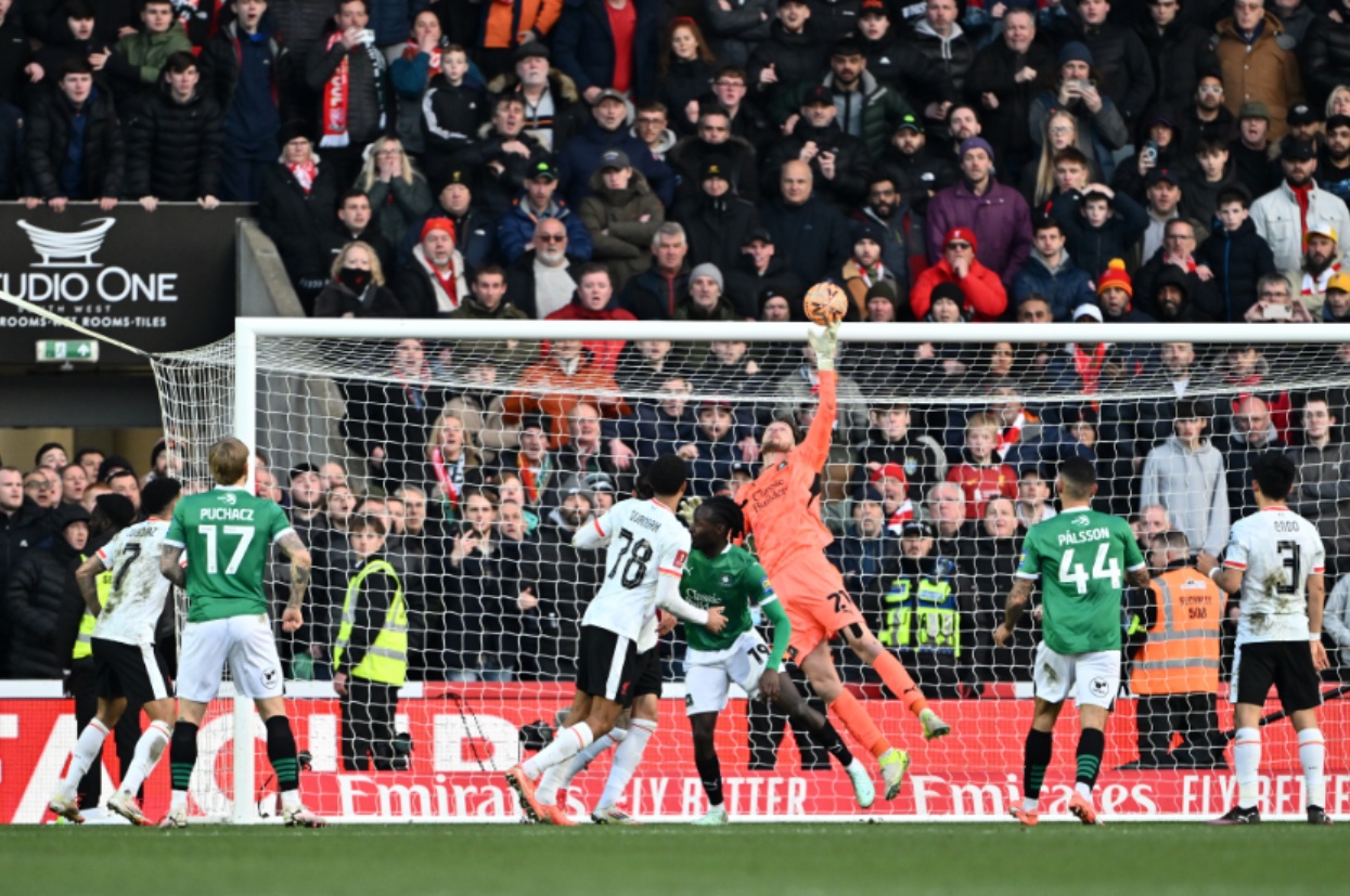 Liverpool were eliminated from the FA Cup by Plymouth Argyle on Sunday