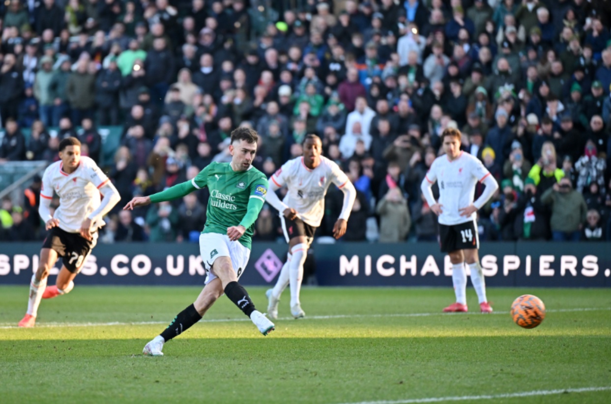 Plymouth Argyle got the better of a much-changed Liverpool side in the FA Cup on Sunday