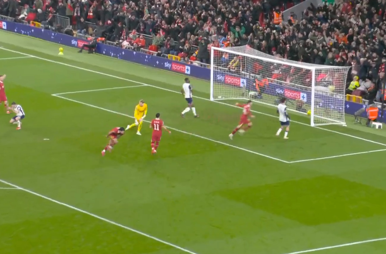Dominik Szoboszlai puts Liverpool 3-0 ahead against Spurs