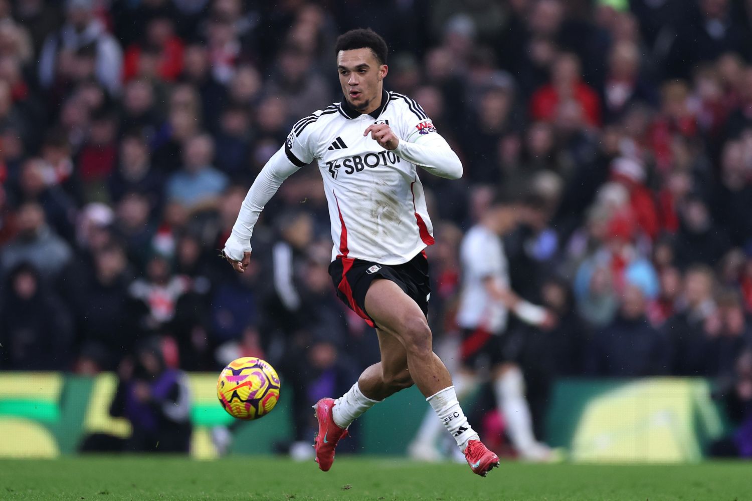 Antonee Robinson in action for Fulham