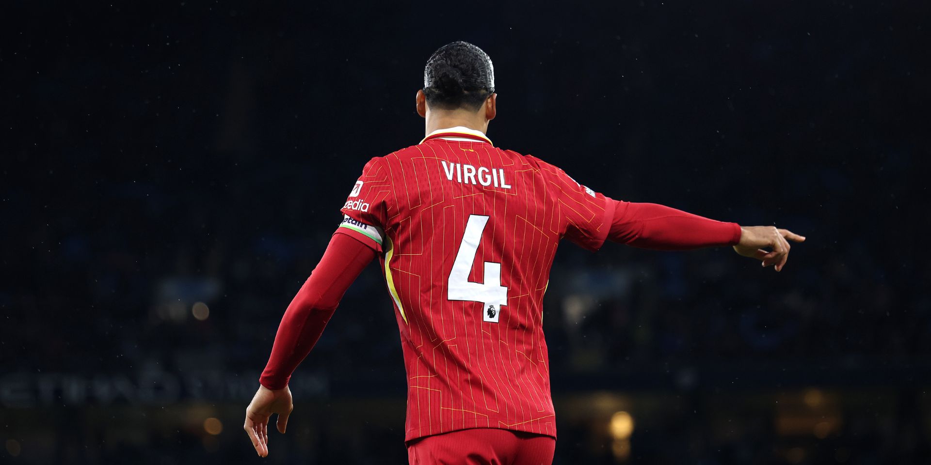 Virgil van Dijk captains Liverpool against Manchester City