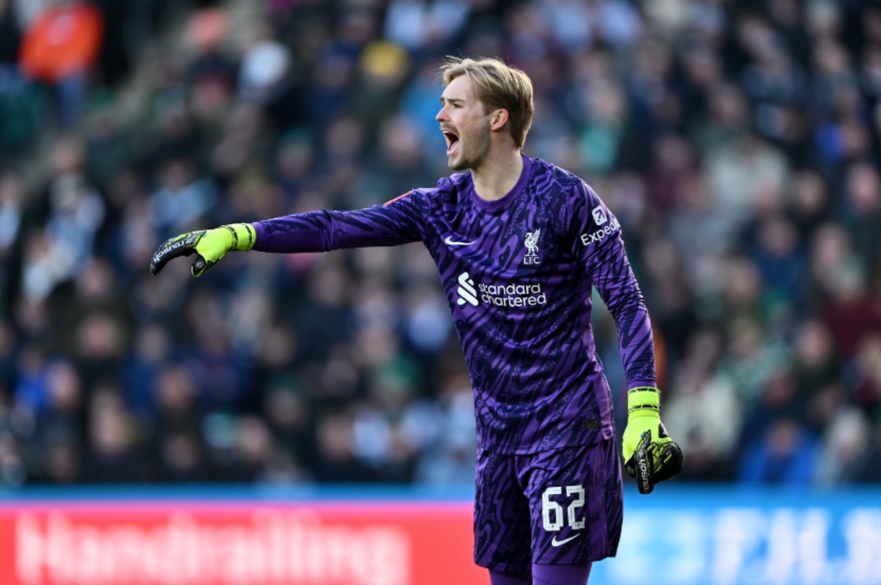 Caoimhin Kelleher starts in his third Carabao Cup final for Liverpool