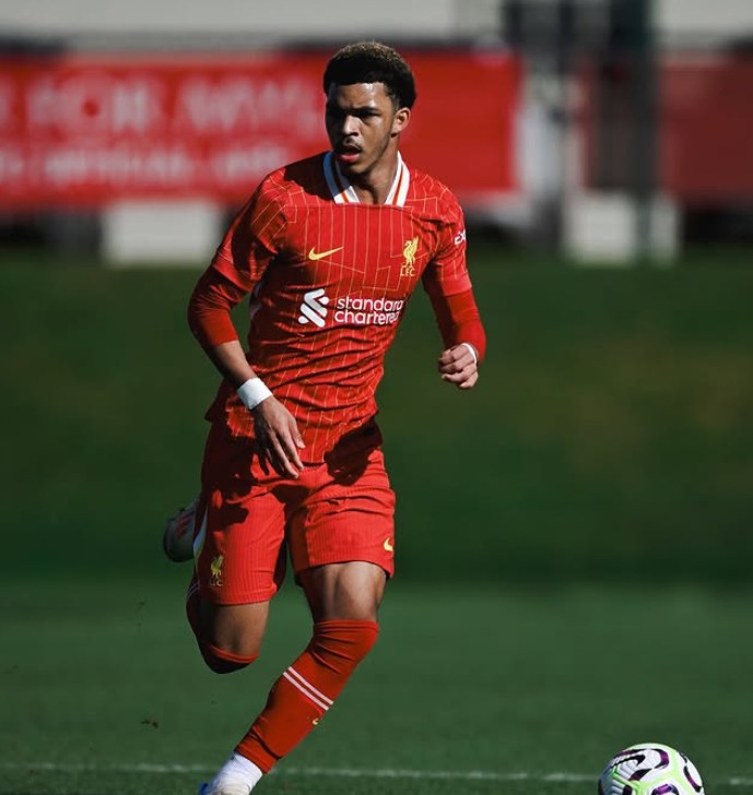 Clae Ewing has signed his first professional contract with Liverpool